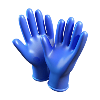 stunning creative Medical Gloves Pair Blue Transparent Background professional png