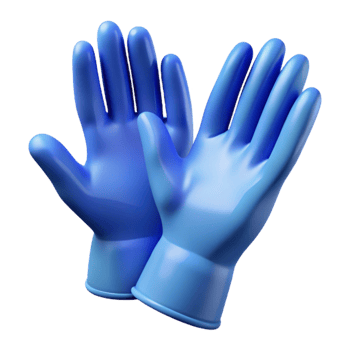 extraordinary modern Medical Gloves Pair Blue Transparent Background original png