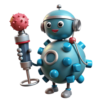 vibrant classic Medical Nanobot Repairing Cell Isolated Element premium png