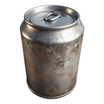 elegant vintage Metal Can Aluminum Isolated high resolution png