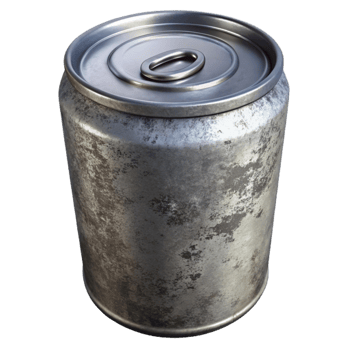 serene artistic Metal Can Aluminum Isolated premium png