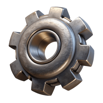 impressive artistic Metal Gear Rotating Rapidly Transparent Background detailed png
