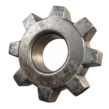 impressive artistic Metal Gear Rotating Slowly Cutout high quality png