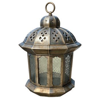 elegant vintage Metal Lantern Hanging Design Cutout premium png