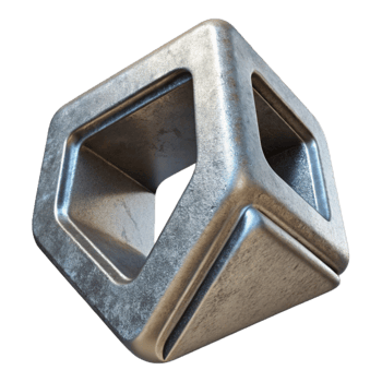 impressive creative Metallic 3d Printed Prototype Side View Cutout high resolution png