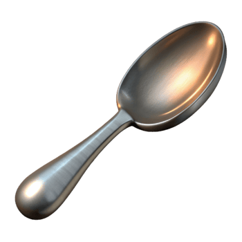 wonderful creative Metal Spoon Polished Finish Cutout high resolution png