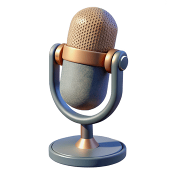 vibrant artistic Microphone for Online Teaching Isolated authentic png
