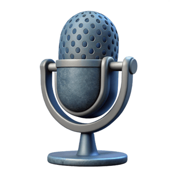magnificent vintage Microphone Icon Cutout with Stand authentic png