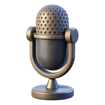 vibrant vintage Microphone Recording Urban Ambience Cutout original png