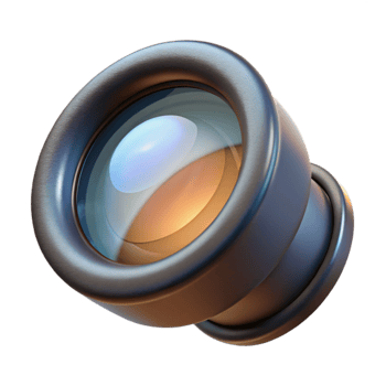 elegant contemporary Microscope Lens Close Up View Transparent Cutout authentic png