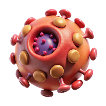 stunning abstract Microscopic View of Nanobots on Blood Cell Cutout png