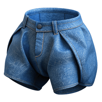 vibrant classic Midnight Blue Denim Fabric Faded Texture Cutout authentic png