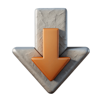 wonderful classic Mind Download Graphic Downward Arrow Cutout high resolution png