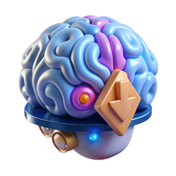 beautiful modern Mind Downloading From Quantum Computer Transparent Background detailed png
