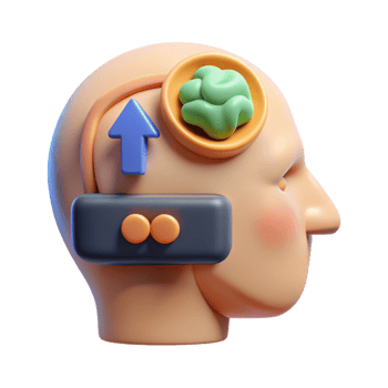 magnificent artistic Mind Upload Interface with Progress Indicator Transparent Background professional png