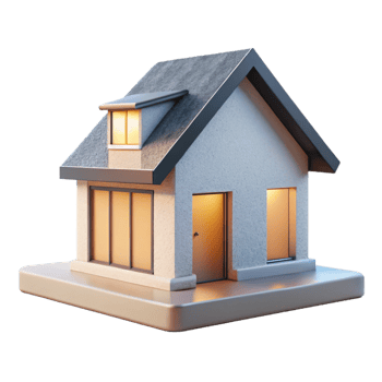serene creative Minimalist House Design Side View Isolated original png