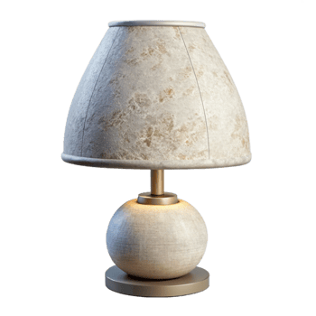 vibrant artistic Minimalist Lamp with White Shade png