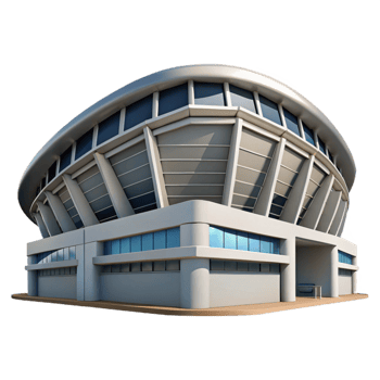 beautiful traditional Modern Architecture Stadium Facade Cutout exclusive png