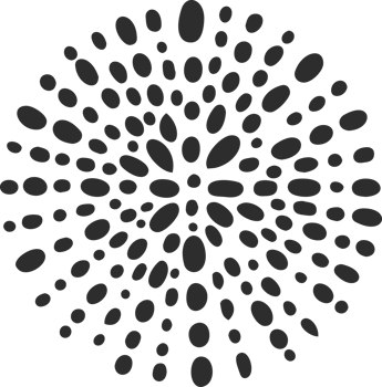 Textured circle with pattern. Abstract hand drawn graphic in rounds. Scribble design with dots spirals and grunge organic doodles. Curved simple brush strokes png
