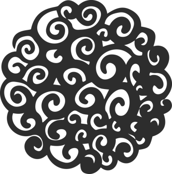 Circle with pattern. Abstract hand drawn graphic in rounds. Scribble design with dots spirals and grunge organic doodles. Curved simple brush strokes png