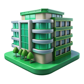 magnificent modern Modern City Building with Vertical Garden Transparent Background high resolution png