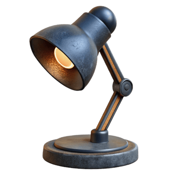 stunning modern Modern Desk Lamp Black Metal Finish Cutout authentic png
