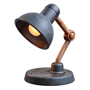 magnificent modern Modern Desk Lamp Black Metal Finish Cutout professional png