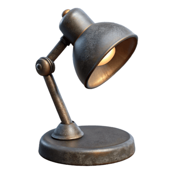 dramatic vintage Modern Desk Lamp with Warm Light Cutout png