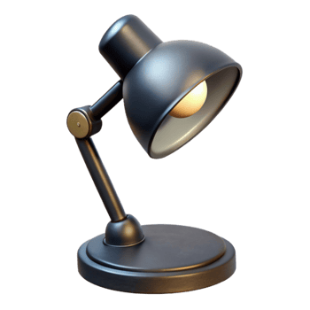 dramatic abstract Modern Desk Lamp with Warm Light Cutout png