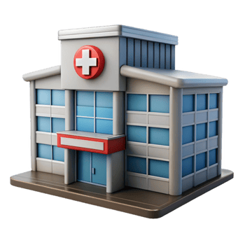 magnificent modern Modern Hospital Building Cutout with White Walls genuine png