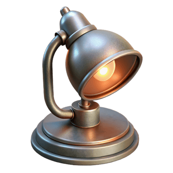 dramatic contemporary Modern Lamp Industrial Design Transparent Background premium png