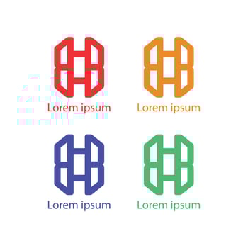 Colorful Geometric Logo Design for Business Branding vector