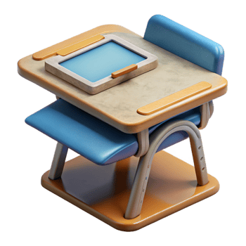 magnificent modern Modern School Desk with Tablet Cutout original png