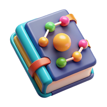 beautiful vintage Molecular Gastronomy Textbook Cutout with Colorful Cover genuine png