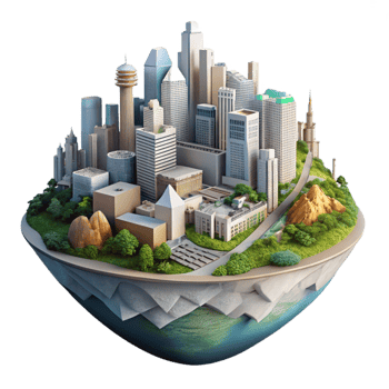 beautiful rustic Multiple Exposures City and Nature Cutout exclusive png