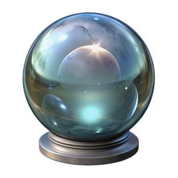 wonderful classic Multiple Reflections in Crystal Ball Cutout high resolution png