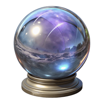 wonderful rustic Multiple Reflections in Crystal Ball Cutout genuine png