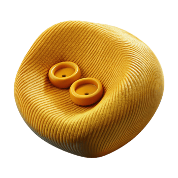 magnificent artistic Mustard Yellow Corduroy Fabric Button Detail Transparent Background high quality png