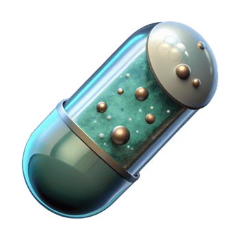 extraordinary modern Nanobot Capsule Dissolving Isolated premium png