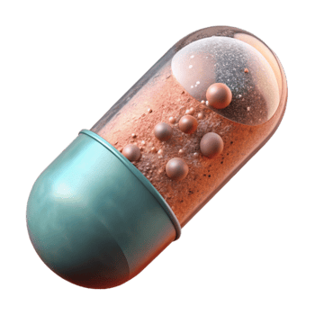 impressive creative Nanobot Capsule Dissolving Isolated professional png