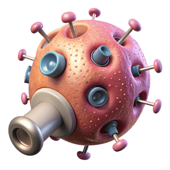 extraordinary minimalist Nanobot Injection Microscopic View Cutout original png