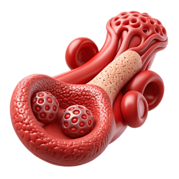 elegant modern Nanotech Enhanced Blood Vessel Isolated detailed png