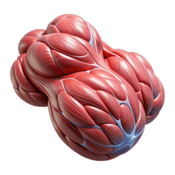 elegant contemporary Nanotech Enhanced Muscle Tissue Cutout detailed png