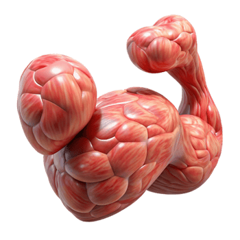 beautiful contemporary Nanotech Enhanced Muscle Tissue Cutout premium png