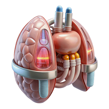 elegant classic Nanotech Powered Artificial Organ Cutout Element png