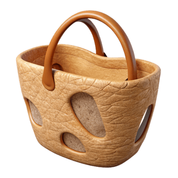 stunning artistic Natural Fiber Tote Bag with Long Handles Cutout genuine png