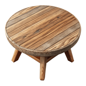 stunning creative Natural Wood Table Top View Isolated Cutout authentic png