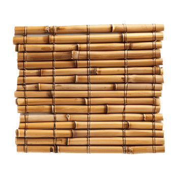 Highresolution image of a natural bamboo mat showing intricate details of the woven bamboo poles png