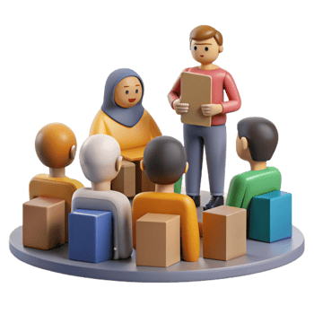 impressive classic Neighborhood Meeting Cutout Diverse People genuine png