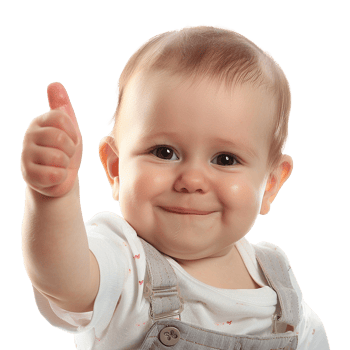 Baby Giving Thumbs Up Happy Infant Child Showing Positive Gesture png